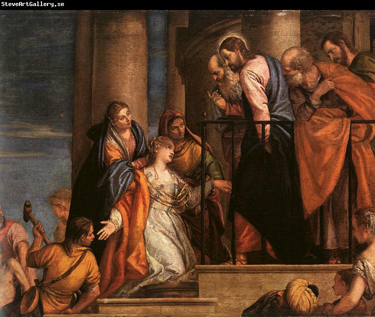  Paolo  Veronese Christ and the Woman with the Issue of Blood